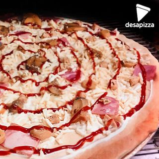 Pizza barbacoa cremosa (mediana)