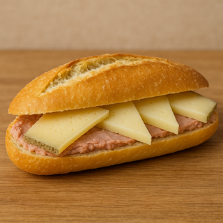 pitufo de pate y queso curado