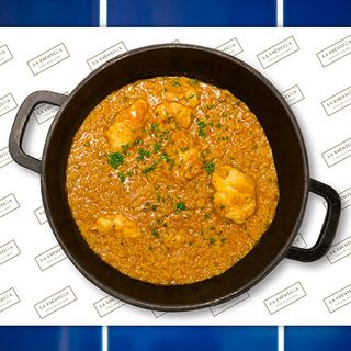 Arroz cremoso de rape y gambas (mínimo 2 personas)