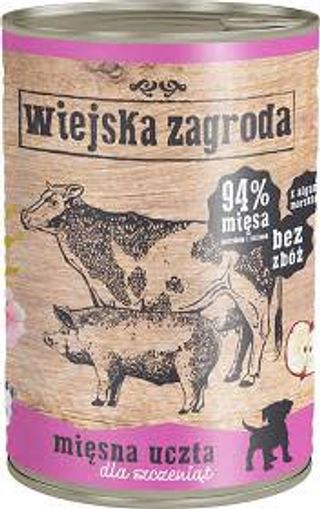 Wiejska Zagroda Junior Karma Z Mixem Mięs Dla Szczeniaka 400g