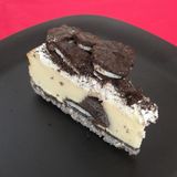 Tarta cheesecake chocolate cookie. 