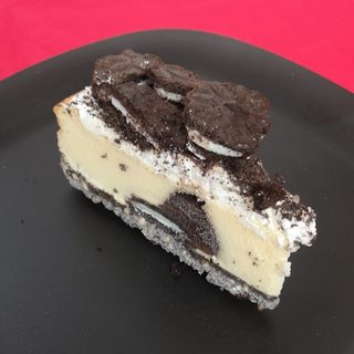 Tarta cheesecake chocolate cookie. 