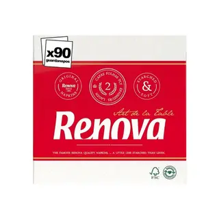 Guardanapos Folha Dupla. Art de la Table - Renova 90un.