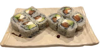 Uramaki de Salmón, Aguacate y Queso (8 pzas.)