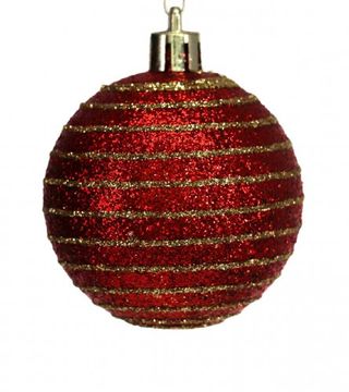 (207277) Ukras za jelku Kugle 6/1 fi 6cm crvena 01220954