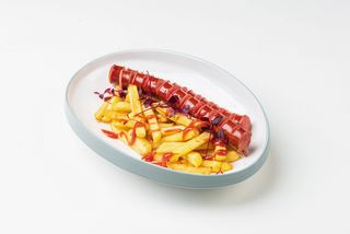 Сосиски с картофелем фри