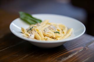 Macarrones salsa roquefort