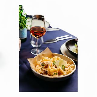 Fritto Misto with paprika aioli and green chilli