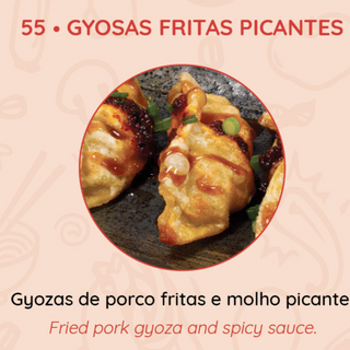 55 Gyosas Fritas Picantes