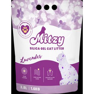 MITZY Lavander upijajući silikatni posip za mačke, s mirisom, 3,8L (KOD MTZ133941)