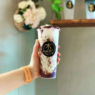 Milkshake matcha con fagioli