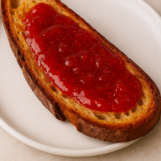 Tostada Con Mermelada De Fresa
