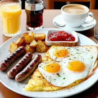 Omelet & Chips