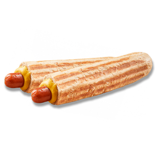 Френч-дог з молочною сосискою