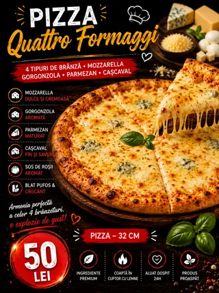 Pizza Quattro Formaggi 32cm