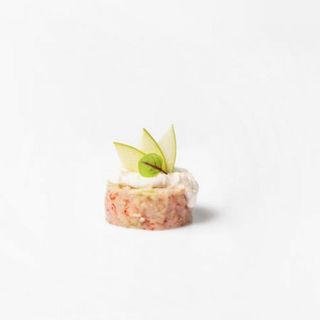 TARTARE DI GAMBERO ROSSO E MELA VERDE
