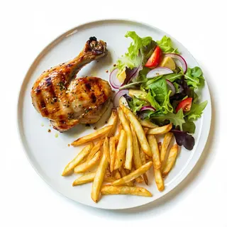 Menù Mezzo Pollo