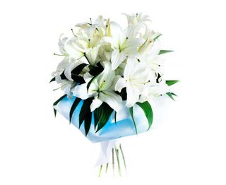 Bukiet Białe Lilie 5 sztuk