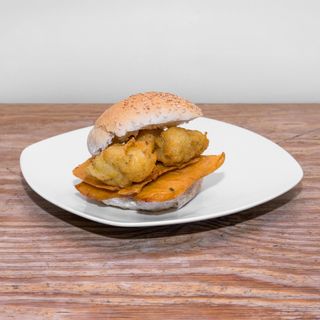 Focaccia con panelle e crocchè