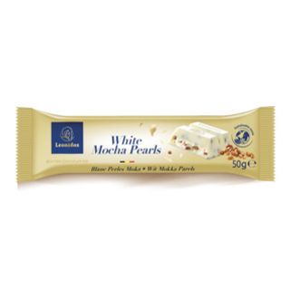 Barra Chocolate Blanco Y Perlas De Moka 50 Gr. 