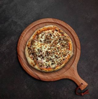 Pizza de Prosciutto e Funghi