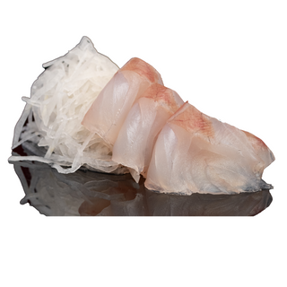 Sea bass sashimi