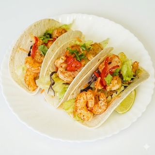 Tacos De Camarones Jerk Y Miel (3 Uds.)