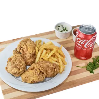 Menú Pollo Frito individual