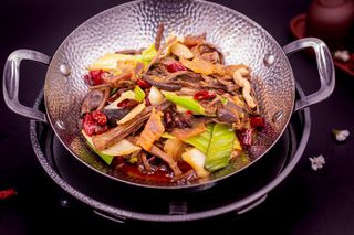 Scodella piccante di pioppino/干锅茶树菇