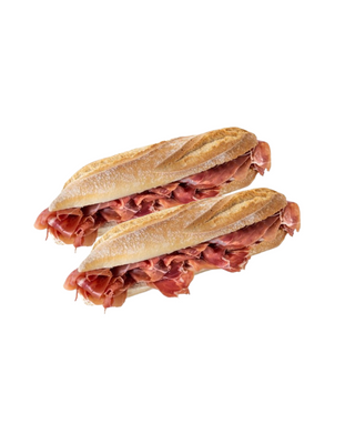 Dúo de bocatas de jamón ibérico