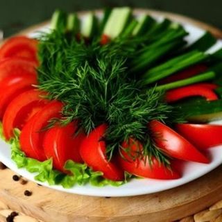 овощная нарезка с зеленью