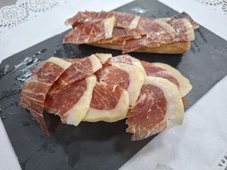 Tosta de jamón ibérico