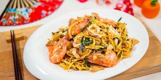 Les nouilles Fruits de mer