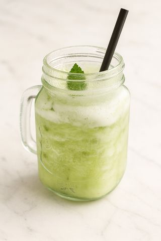 Sumo de Abacaxi com Hortelã