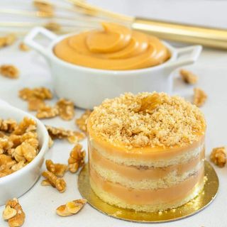 Mini Bolo de Nozes e Doce de Leite (Apx 180gr)