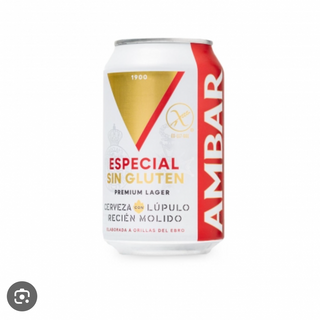 Cerveza ámbar lata