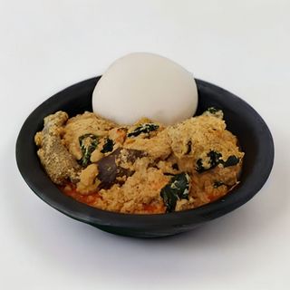 Iyan Elewe With Efo Elegusi