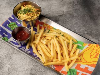 КАРТОПЛЯ ФРІ, КОУЛ СЛОУ, КЕТЧУП ( 130/100/30g)