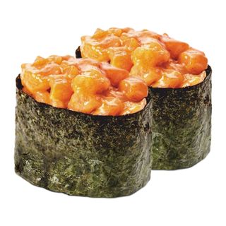 Gunkan de salmón con sésamo (2u)