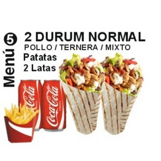 Menú 9  2 Durum Kebab