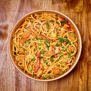 Makaron z woka curry