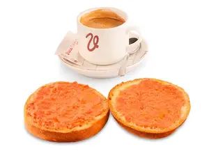 Café o infusión con mollete, tostada o barrita a la plancha