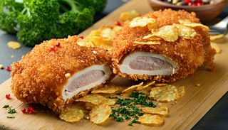 Kotlet w płatkach kukurydzianych