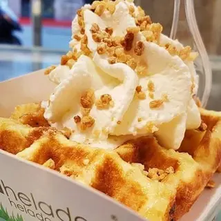 Gofre de dulce de leche