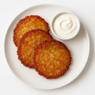 Placki Ziemniaczane z kwaśną śmietaną (300 g)