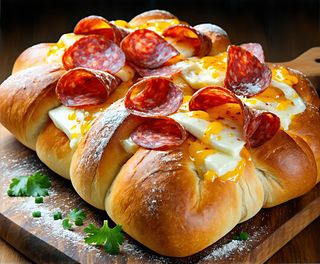 Chaczapuri z salami