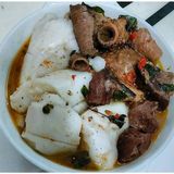 Eko (Agidi) With Goat Meat Peppersoup