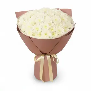Букет "Kiku White" з 13 хризантем