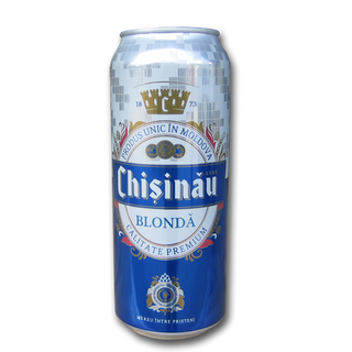 Пиво Chisinau Blonda в банке/ Bere chisinau blonda  can