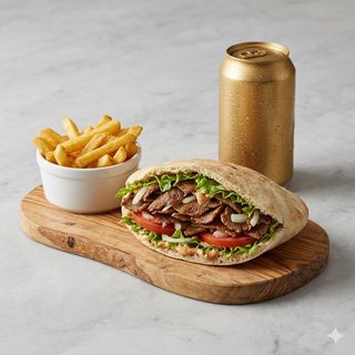 Menù kebap con birra